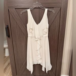 BCBG MaxAzria Ruffle Dress White size 0